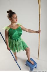 KATERINA STANDING POSE WITH SPEAR AND SWORD